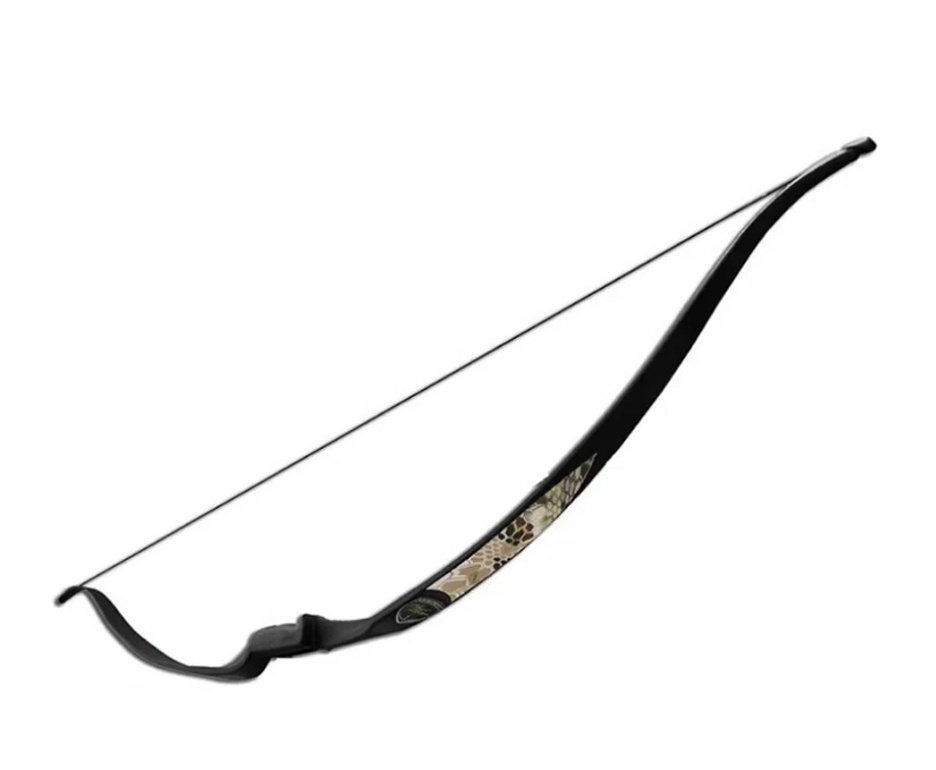 Arco Longo recurvo Hori-Zone Serpent 35lbs + 3 Flechas De Fibra Vidro 30" + Cera Lubrificante