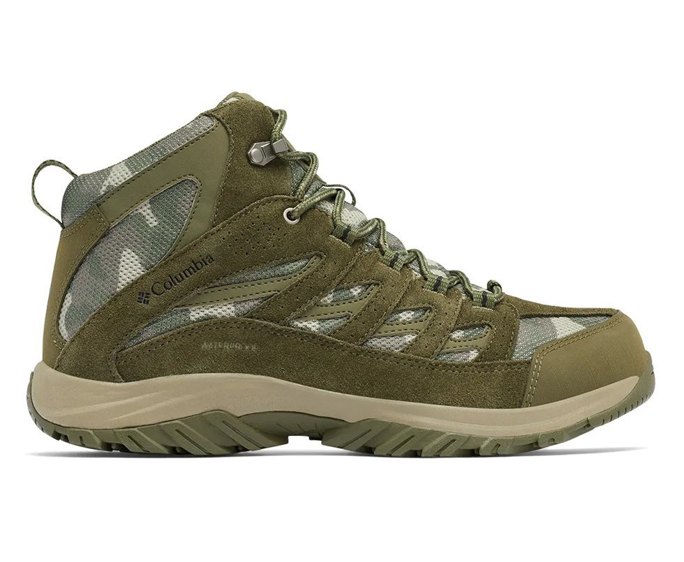 Bota Columbia Masculina Crestwood™ Mid Waterproof - Verde Oliva/Camuflado