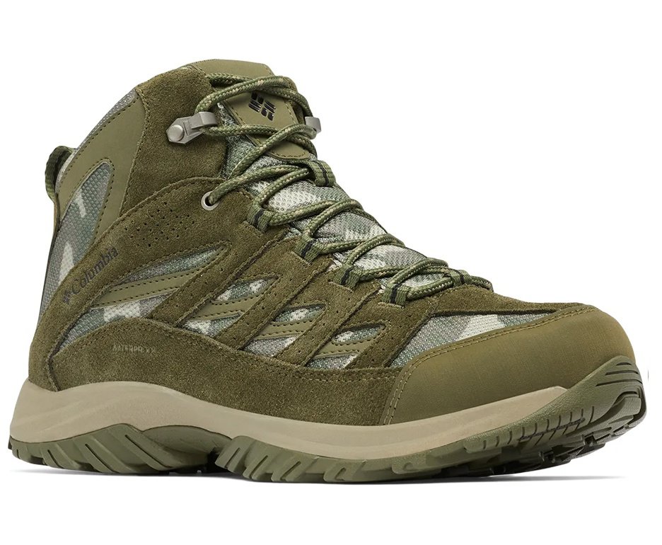 Bota Columbia Masculina Crestwood™ Mid Waterproof - Verde Oliva/Camuflado