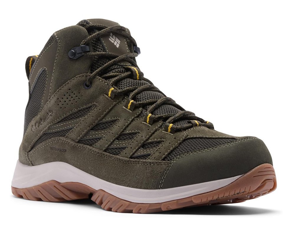 Bota Columbia Masculina Crestwood™ Mid Waterproof - Verde Oliva/Camuflado