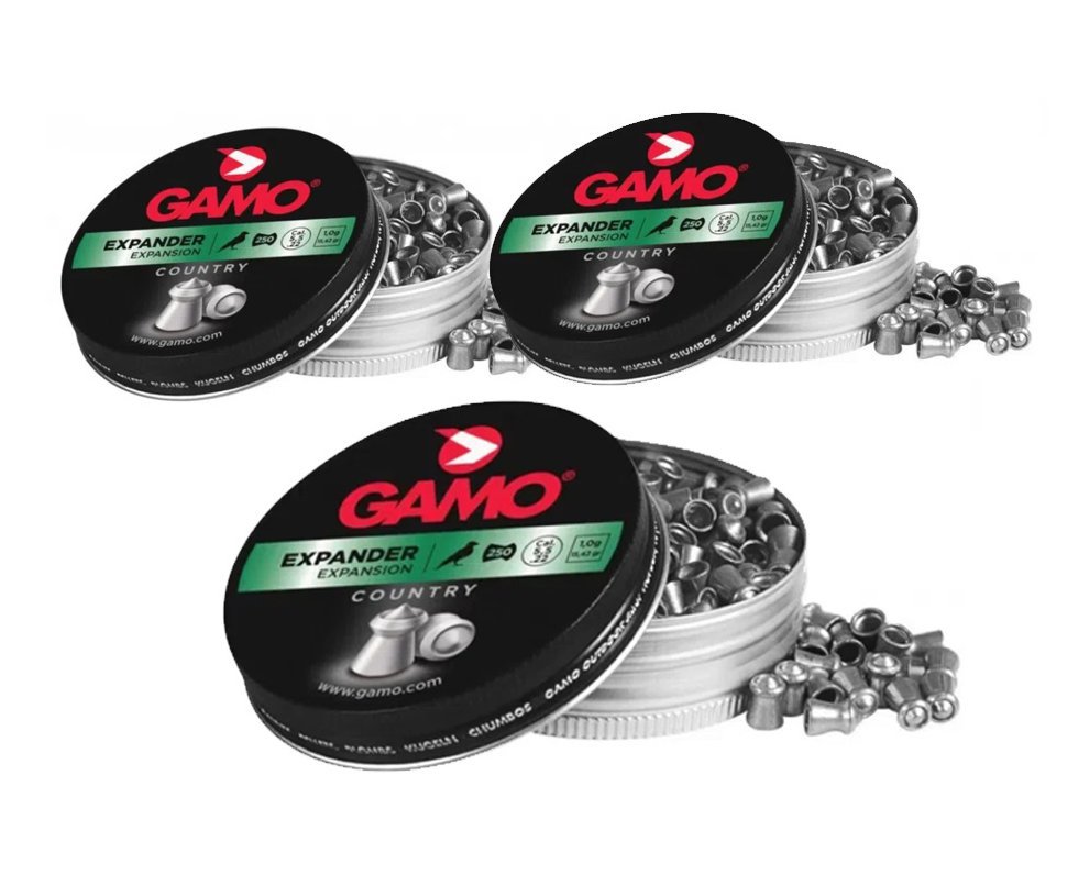 Kit 3 Cx de Chumbinho Expander - Calibre 5,5 Mm - 250 Unidades - Gamo