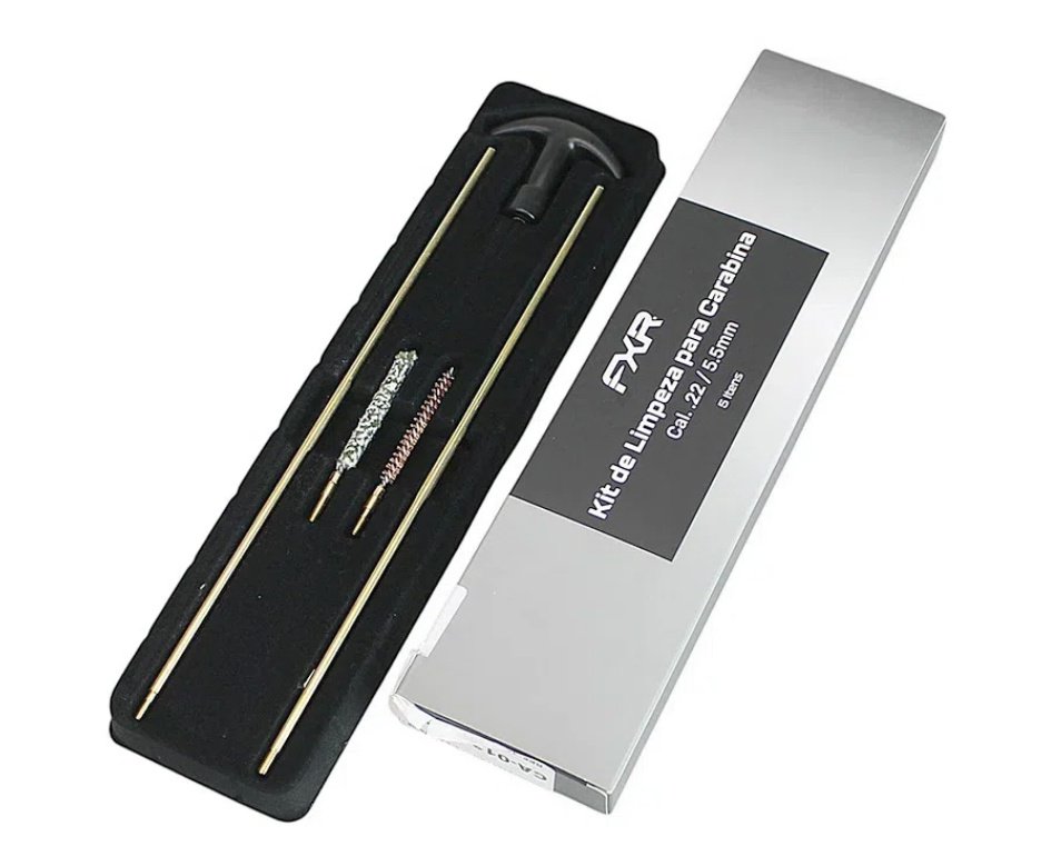 Carabina De Pressão Cbc Nitro-x 1000 - Calibre 5,5 Mm - Oxidada + Chumbos + Kit de Limpeza + Desengripante / Anticorrosivo