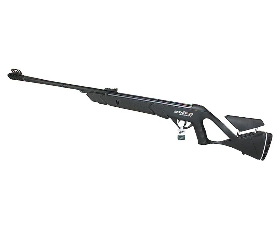 Carabina de Pressão CBC Nitro Advanced 6,35mm + Chumbos + Alvos + Óculos + Desengripante / Anticorrosivo