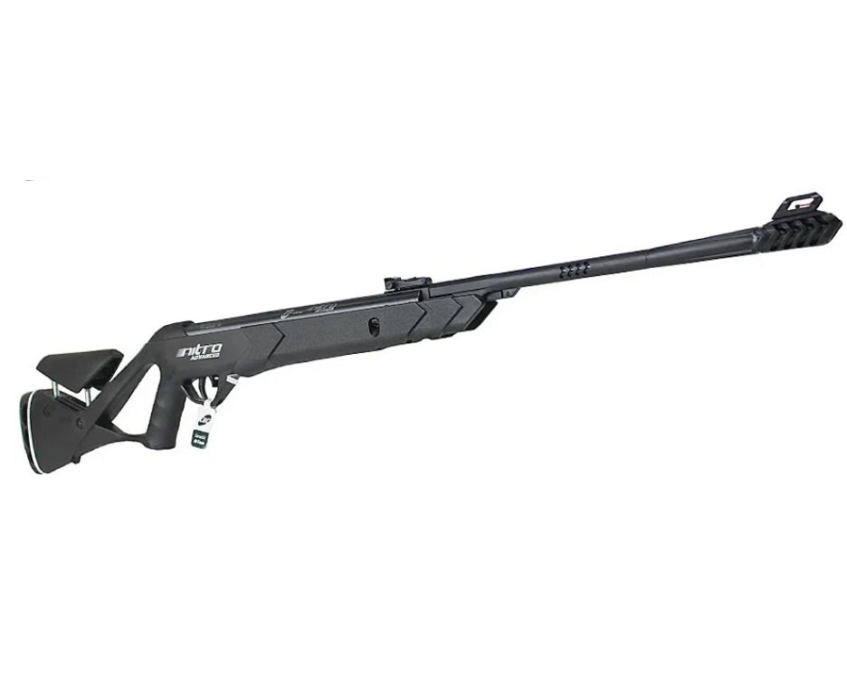 Carabina de Pressão CBC Nitro Advanced 6,35mm + Chumbos + Alvos + Óculos + Desengripante / Anticorrosivo