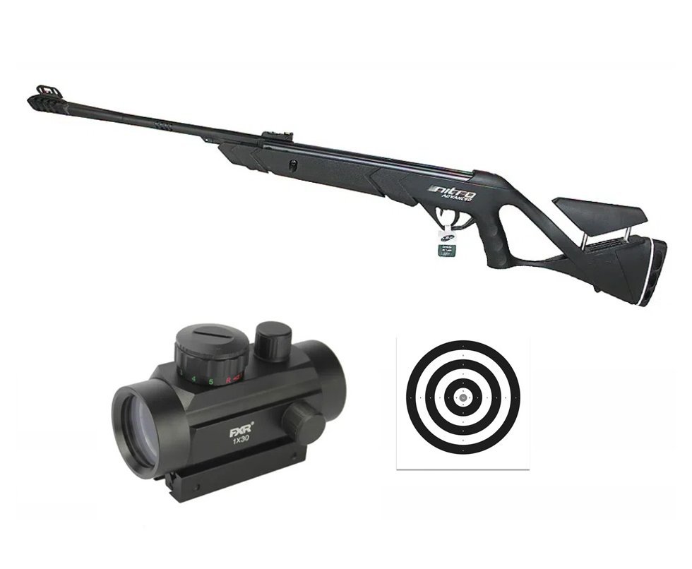 Carabina de Pressão CBC Nitro Advanced 6,35mm + Red Dot 1x30