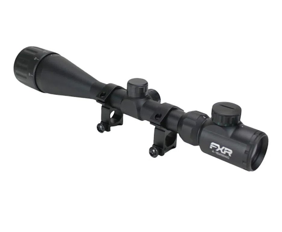 Carabina PCP Nova Vista Avenge-X X1 BBW Bullpup 5,5mm Wood + Bomba + Capa + Chumbo + Luneta 4-16x50 + Alvos + Kit de Limpeza + Desengripante / Anticorrosivo