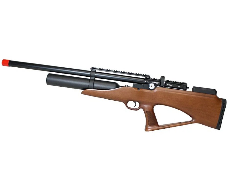 Carabina PCP Nova Vista Avenge-X X1 BBW Bullpup 5,5mm Wood + Bomba + Capa + Chumbo + Luneta 4-16x50