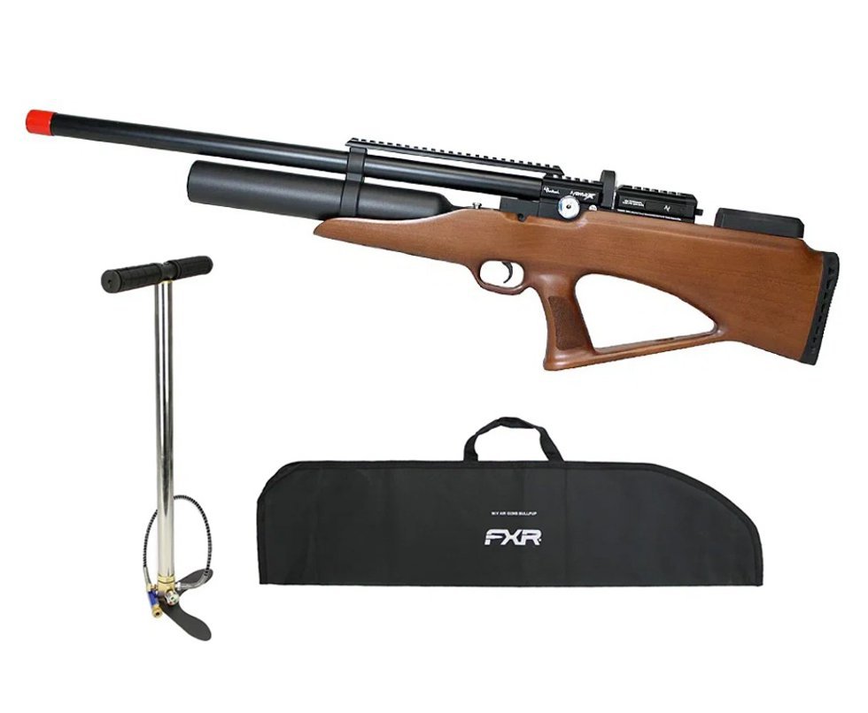 Carabina PCP Nova Vista Avenge-X X1 BBW Bullpup 5,5mm Wood + Bomba + Luneta 4-16x50