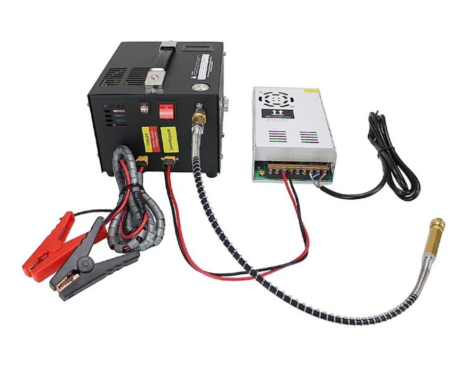 Carabina PCP Nova Vista Avenge-X X1 BBW Bullpup 5,5mm Wood + Compressor Portátil Trivolt Compact