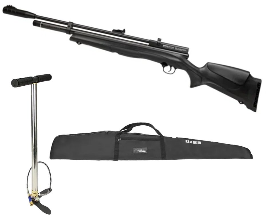 Carabina de Pressão PCP Beeman New 1336S Side Lever 6.35mm - Rossi + Bomba + Capa