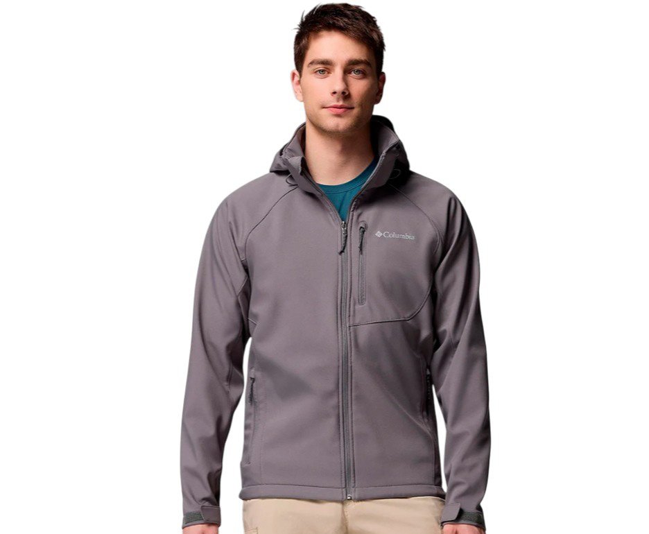Jaqueta Columbia Masculina Cascade Ridge III Softshell City Grey