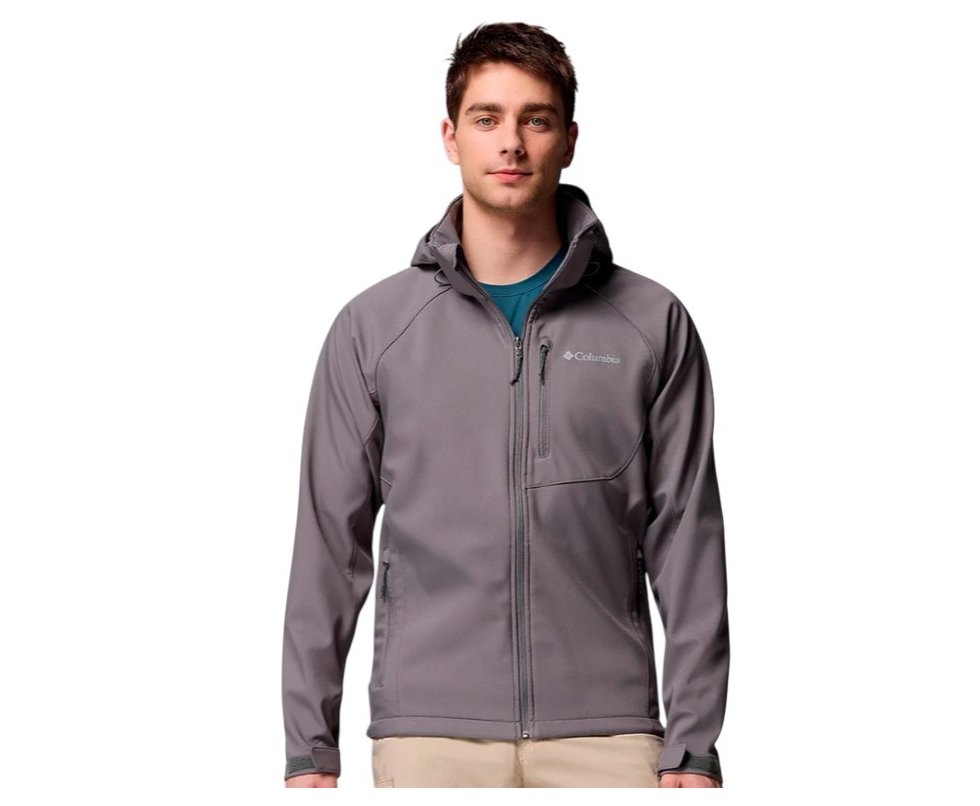 Jaqueta Columbia Masculina Cascade Ridge III Softshell City Grey