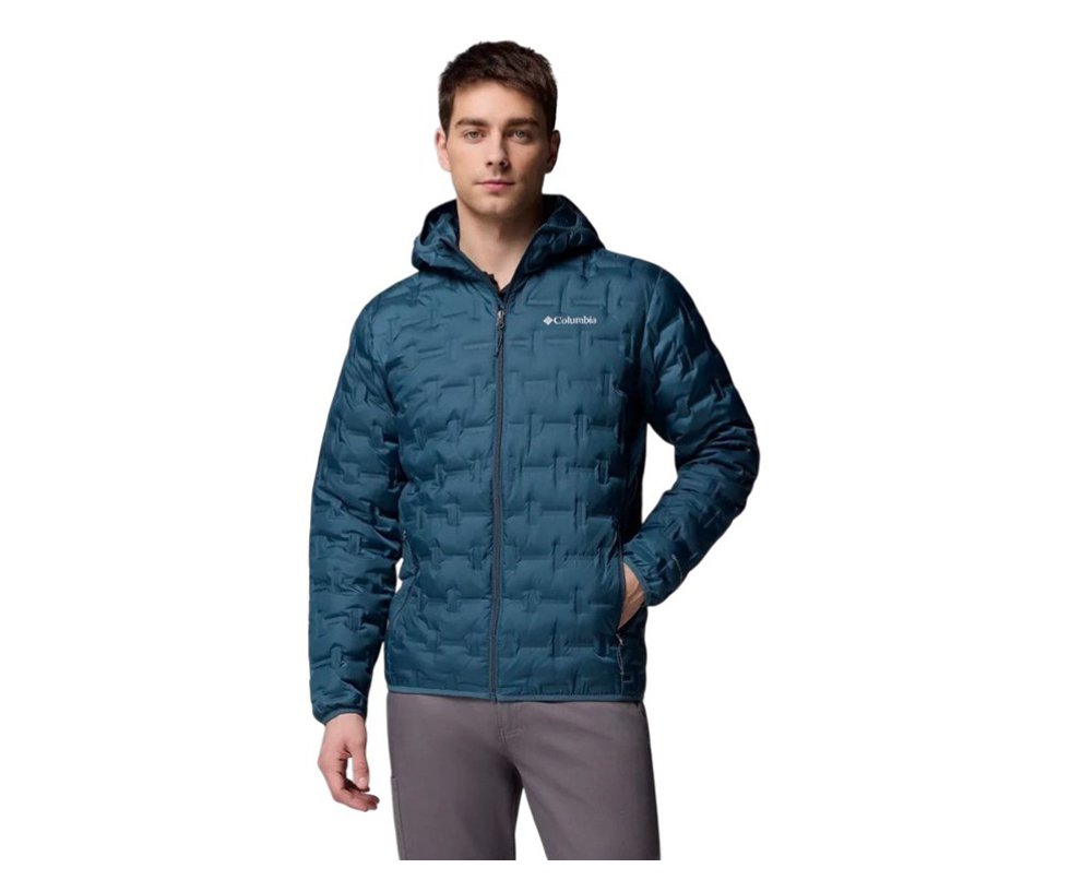 Jaqueta Columbia Masculina Delta Ridge II Down Hooded Collegiate Navy