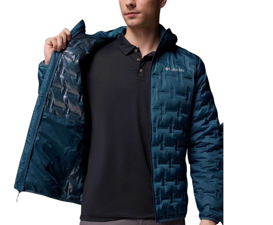 Jaqueta Columbia Masculina Delta Ridge II Down Hooded Collegiate Navy