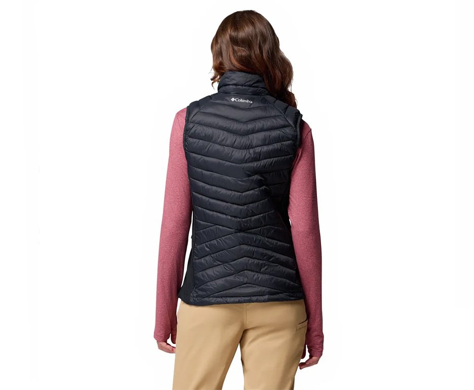 Colete Columbia Feminino Powder Pass III Hybrid Vest -Black