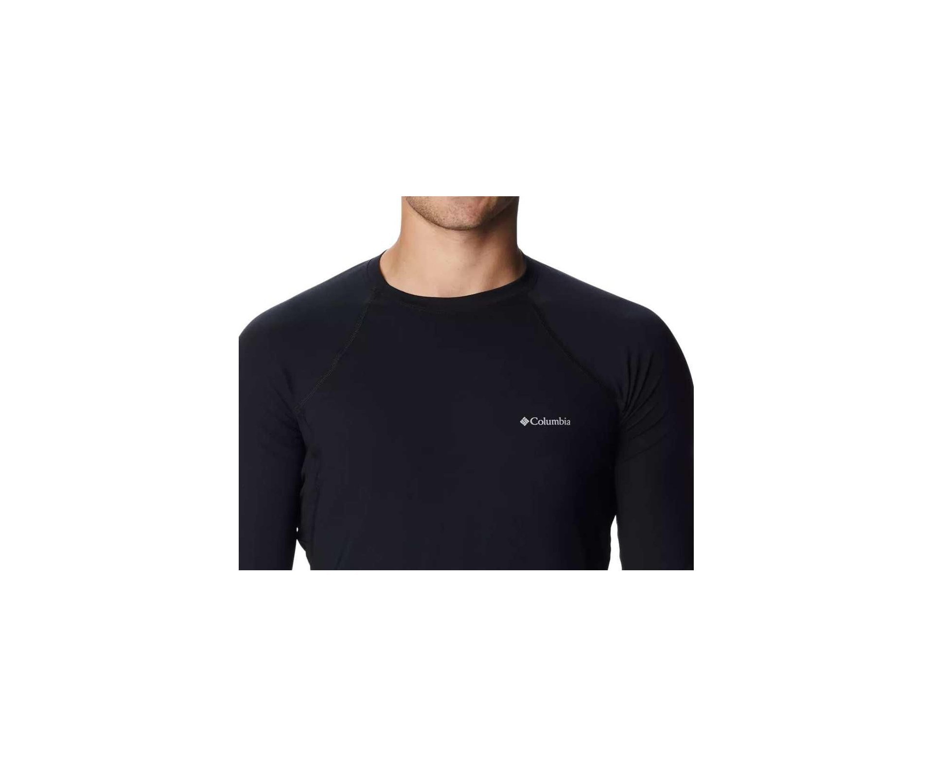 Blusa Columbia Masculina Segunda Pele Columbia Omni-Heat Knit Crew - Black
