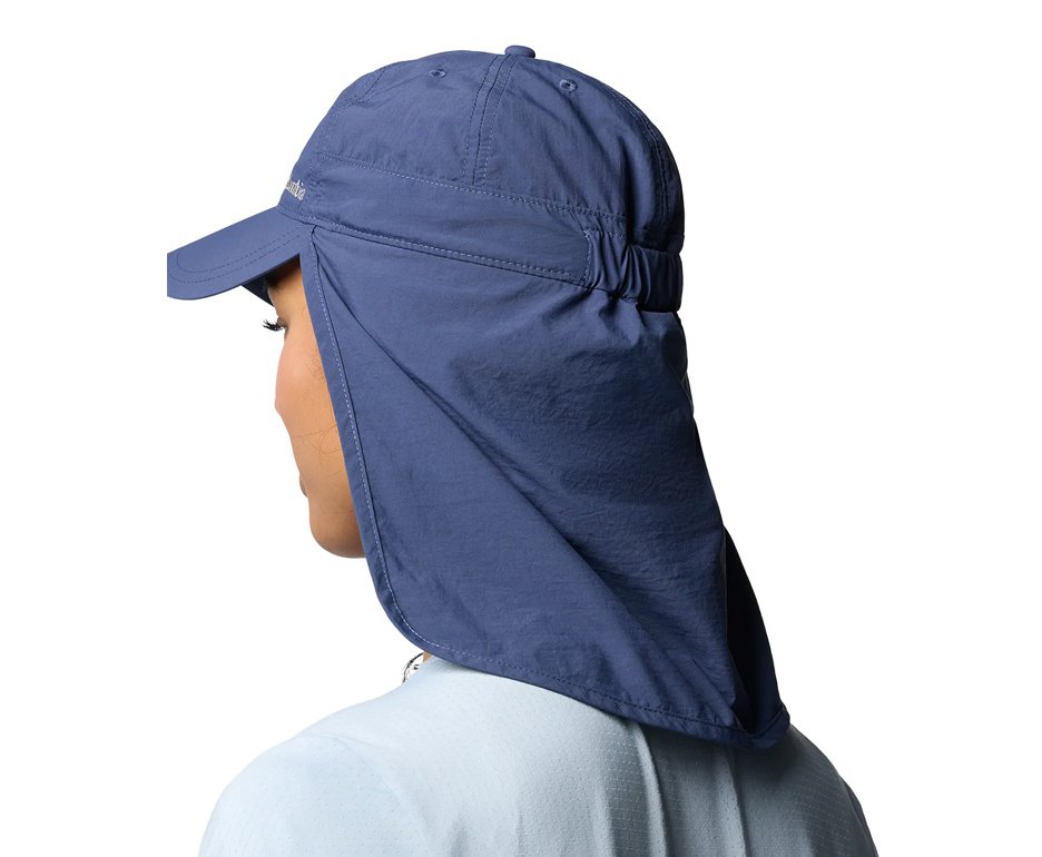 Chapéu Columbia com Proteção Solar Omni-Shade™ FPU 50 e Aba de Pescoço - Azul