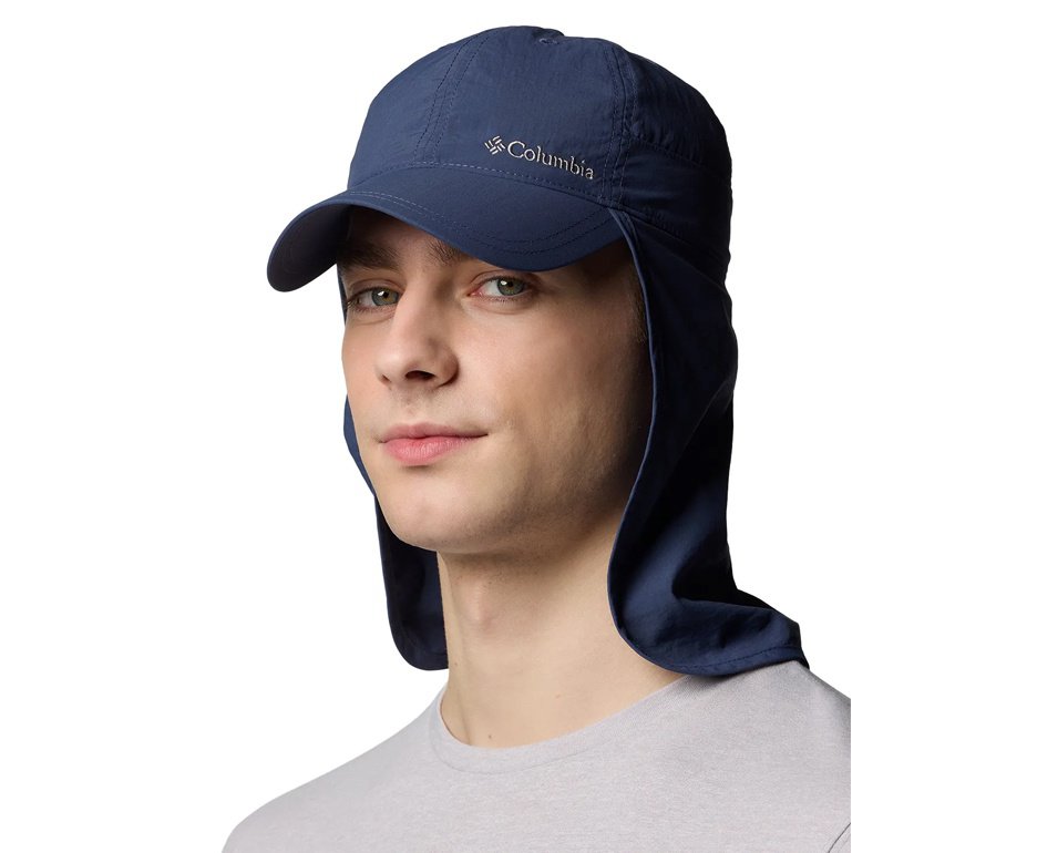 Chapéu Columbia com Proteção Solar Omni-Shade™ FPU 50 e Aba de Pescoço - Azul