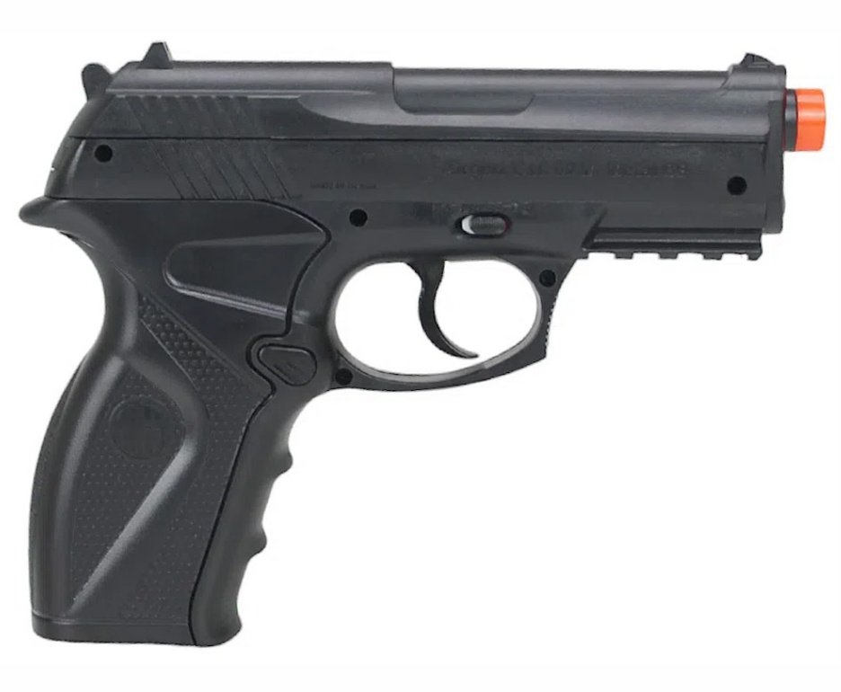 Pistola De Pressão Gas Co2 Wg C11 / R11 Polímero Esferas Aço 4,5mm + BBS + Co2 + Alvos + Case + Óleo de Silicone