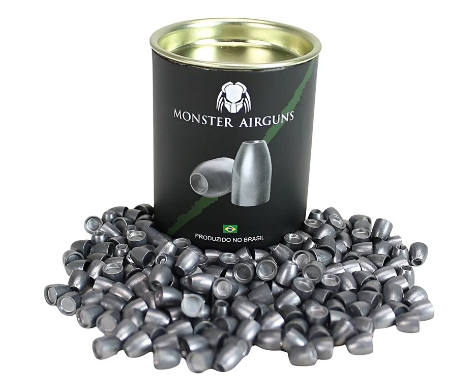 Chumbinho Slug Hybrid 6,35 mm - .250 - 27,68 Grains - ref 100p - Monster Slugs