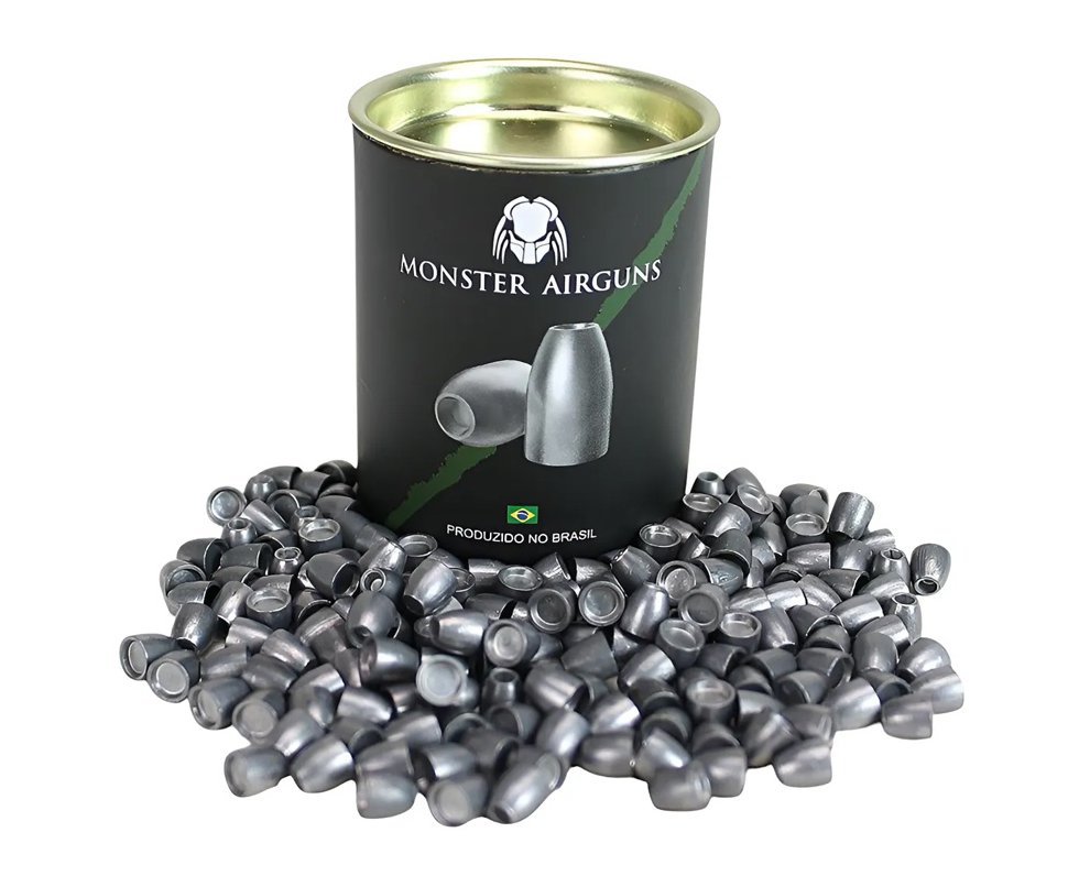 Chumbinho Slug Hybrid 6,35 mm - .250 - 27,68 Grains - ref 100p - Monster Slugs