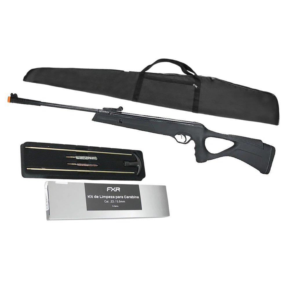 Carabina de Pressão Artemis GR800S Blade Gás Ram 60kg 5.5mm - Fxr + Capa + Kit de Limpeza