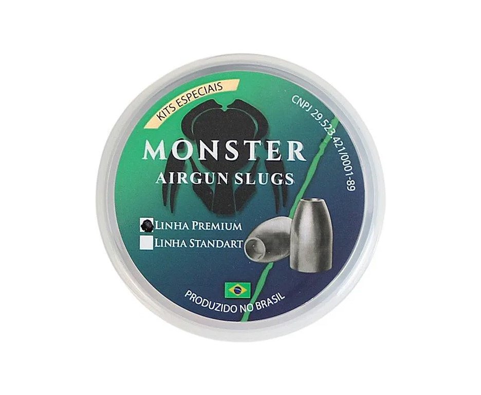 Chumbinho Monster Slug Hybrid 6,35 mm - Kit de teste .25 - Gen2