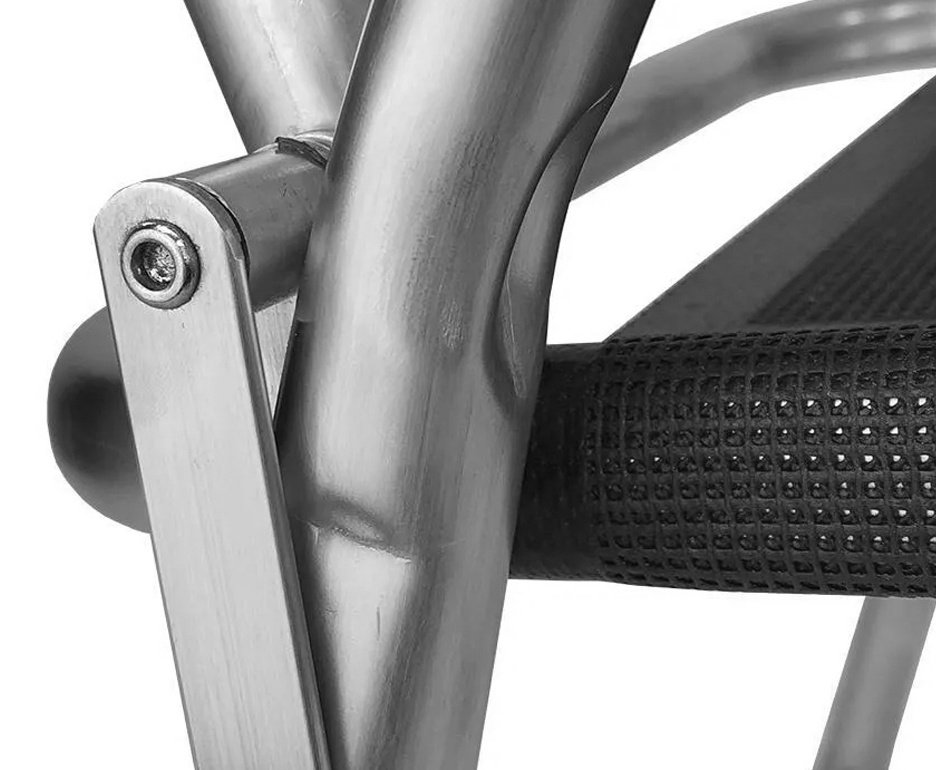 Cadeira de Praia Aluminio Cancun Plus Capacidade Até 120 KG Zaka - Preta