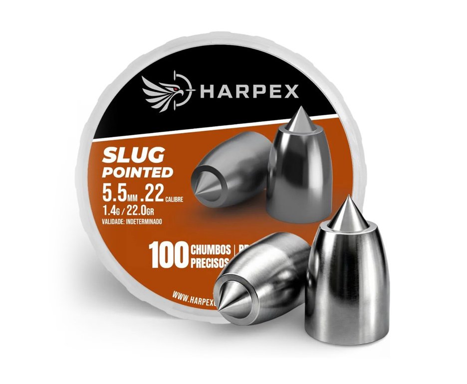 Chumbinho Harpex Slug Pointed 5,5mm 100un