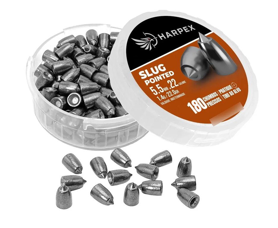 Chumbinho Harpex Slug POINTED 5,5mm 180un