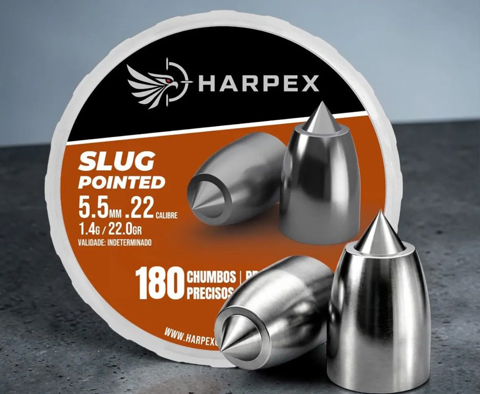 Chumbinho Harpex Slug POINTED 5,5mm 180un