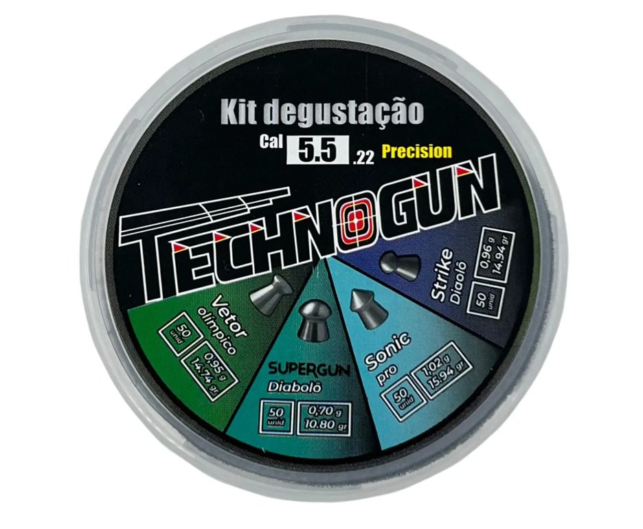 Kit Chumbinho Technogun Precision Cal. 5.5mm c/200 pcs