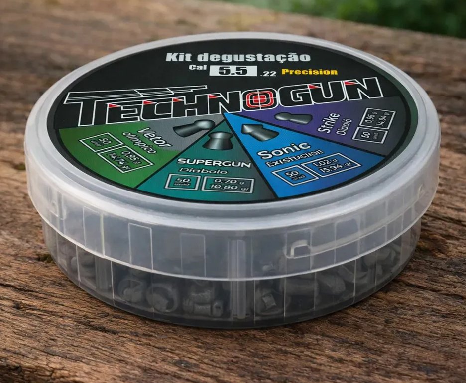 Kit Chumbinho Technogun Precision Cal. 5.5mm c/200 pcs