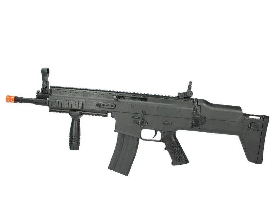 Rifle De Airsoft Vg Scar L 8902a Spring 6mm + Capa + BBS + Alvos