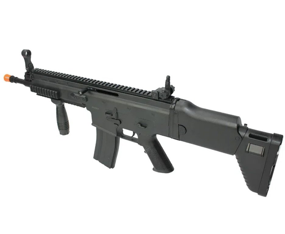 Rifle De Airsoft Vg Scar L 8902a Spring 6mm + Capa + BBS + Alvos