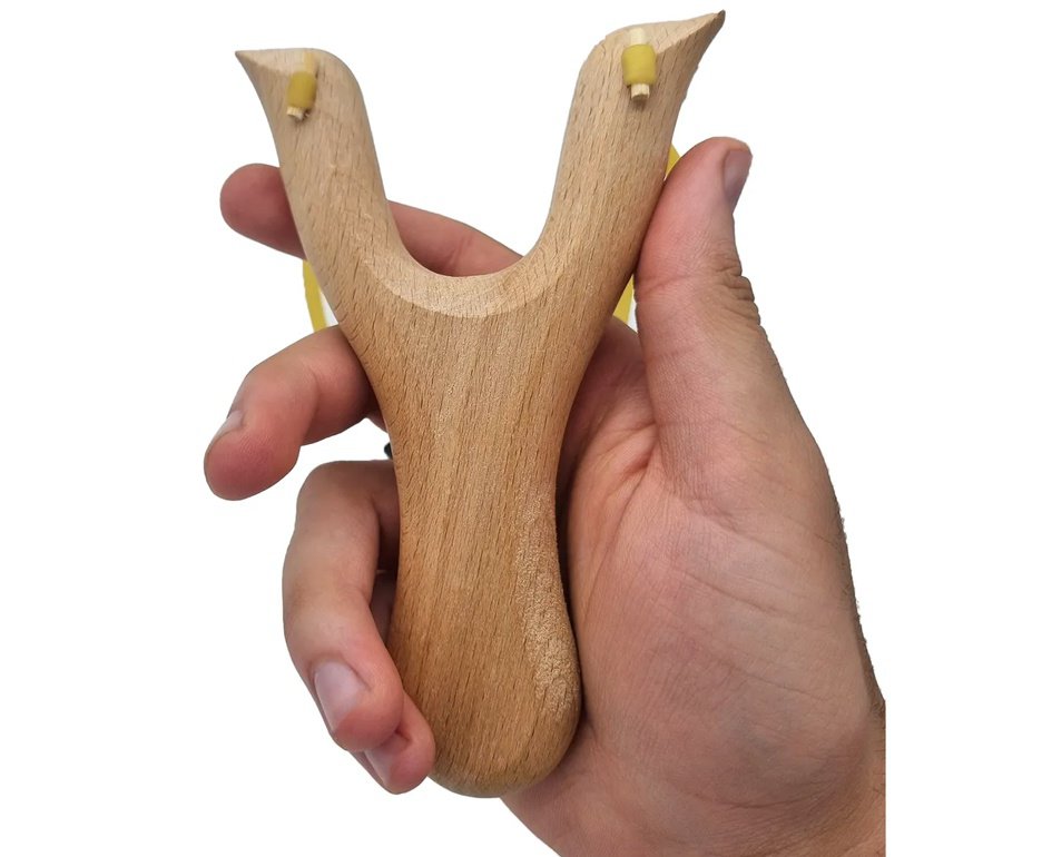 Atiradeira Estilingue Rossi Madeira Dupla