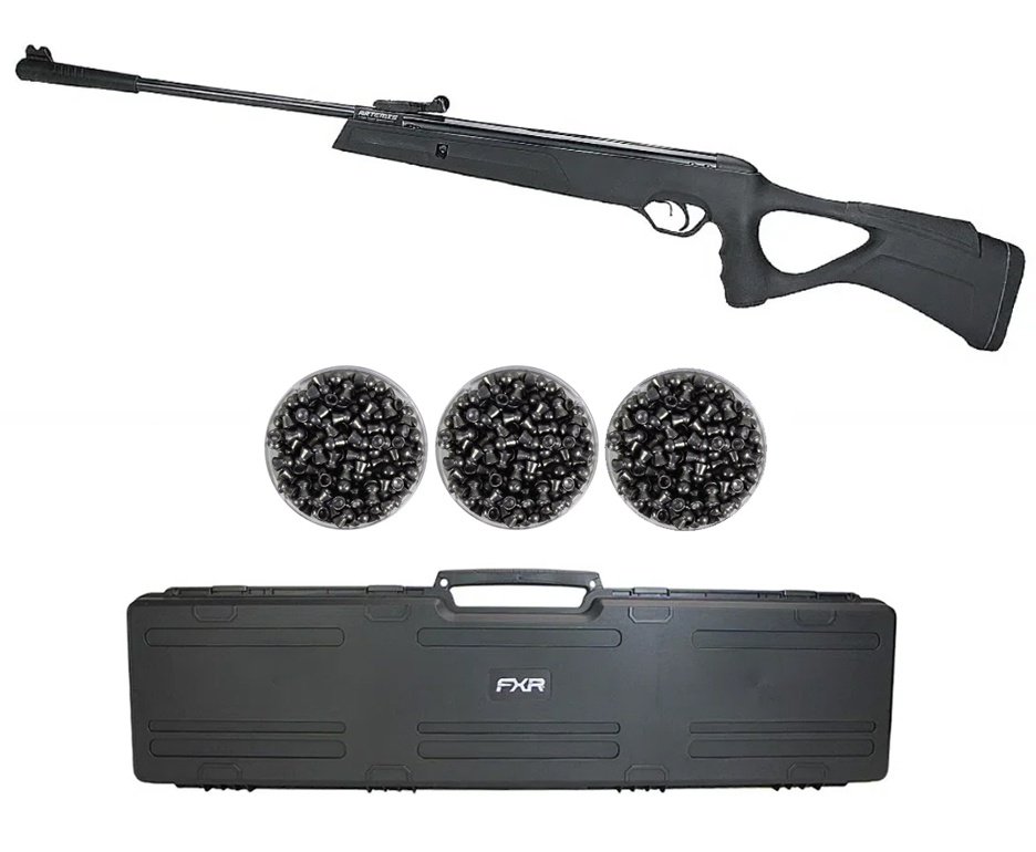 Carabina de Pressão Artemis GR800S Blade Gás Ram 60kg 5.5mm - Fxr + Case FXR + Chumbos