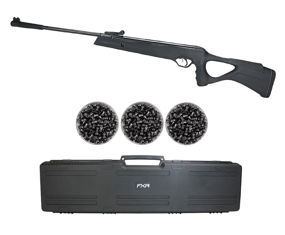 Carabina de Pressão Artemis GR800S Blade Gás Ram 60kg 5.5mm - Fxr + Case FXR + Chumbos