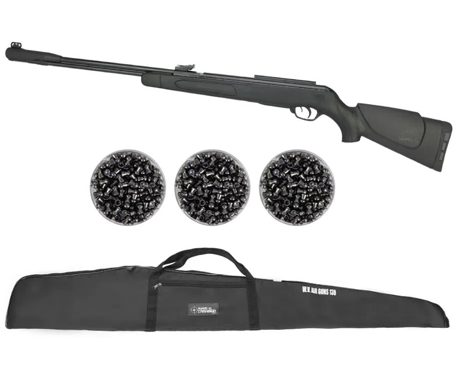 Carabina de Pressão Artemis GR800S Blade Gás Ram 60kg 5.5mm - Fxr + Case FXR + Chumbos