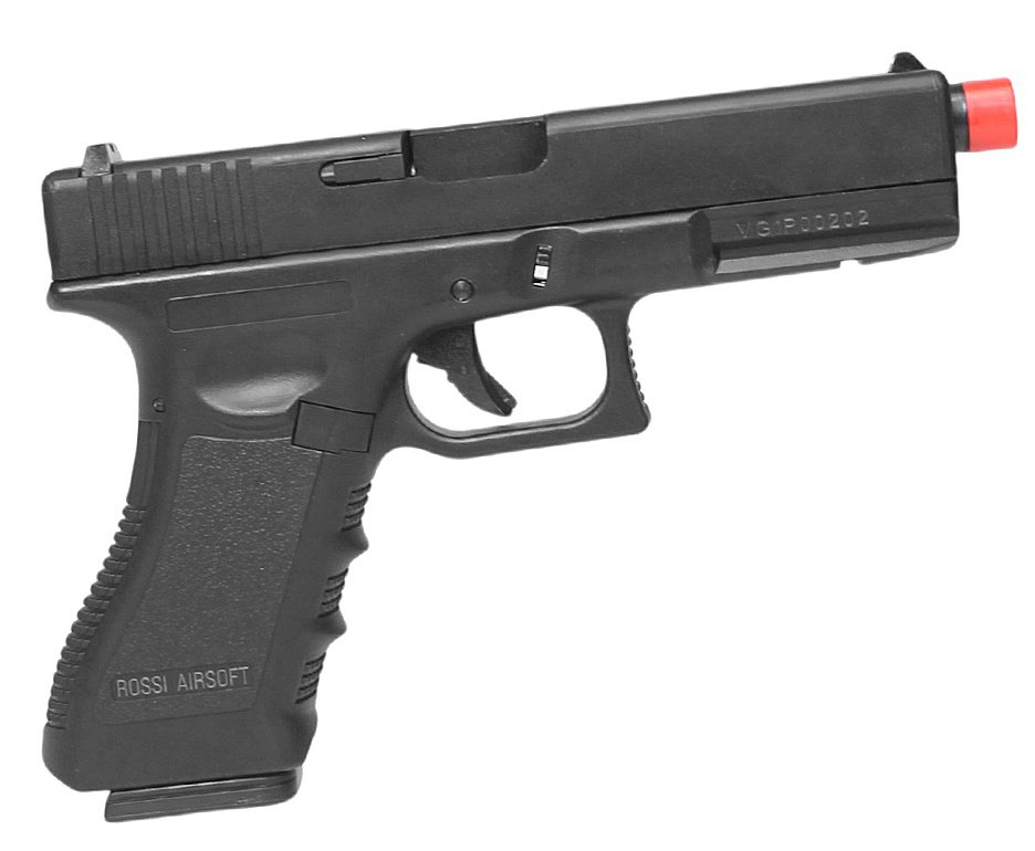 Pistola de Airsoft Gás GBB Glock VG V17 Full Metal Blowback 6mm - Rossi