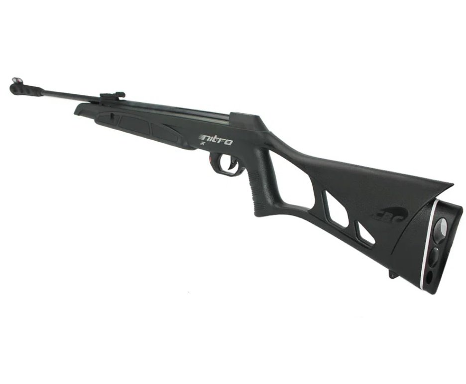 Carabina De Pressão Cbc Nitro-x 1000 - Calibre 5,5 Mm - Oxidada + Case FXR