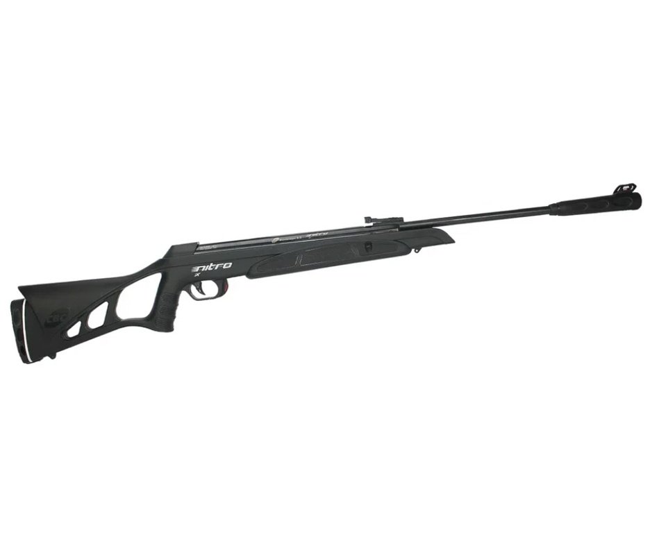Carabina De Pressão Cbc Nitro-x 1000 - Calibre 5,5 Mm - Oxidada + Case FXR