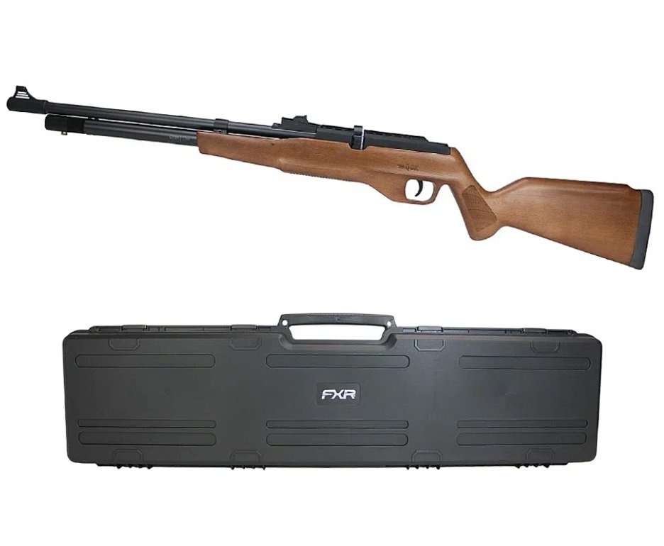 Carabina de Pressão PCP G850M Madeira Cal 5,5mm Nova Vista QGK + Case FXR