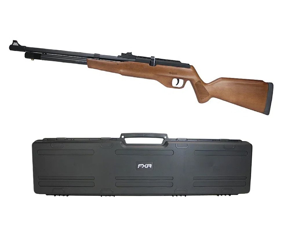 Carabina de Pressão PCP G850M Madeira Cal 5,5mm Nova Vista QGK + Case FXR