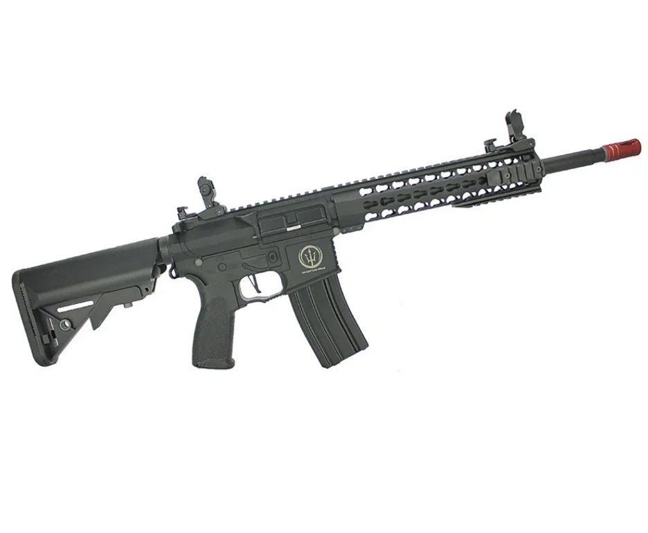 Rifle De Airsoft Ar15 Neptune Keymod 10" Gatilho Et Elet 6mm Rossi + Capa + BBS + Alvos + Óleo de Silicone
