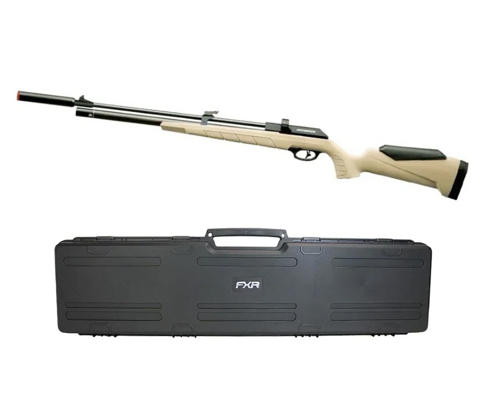 Carabina de Pressão Artemis PCP PR900T G3 Tan 5,5mm - FXR + Case FXR