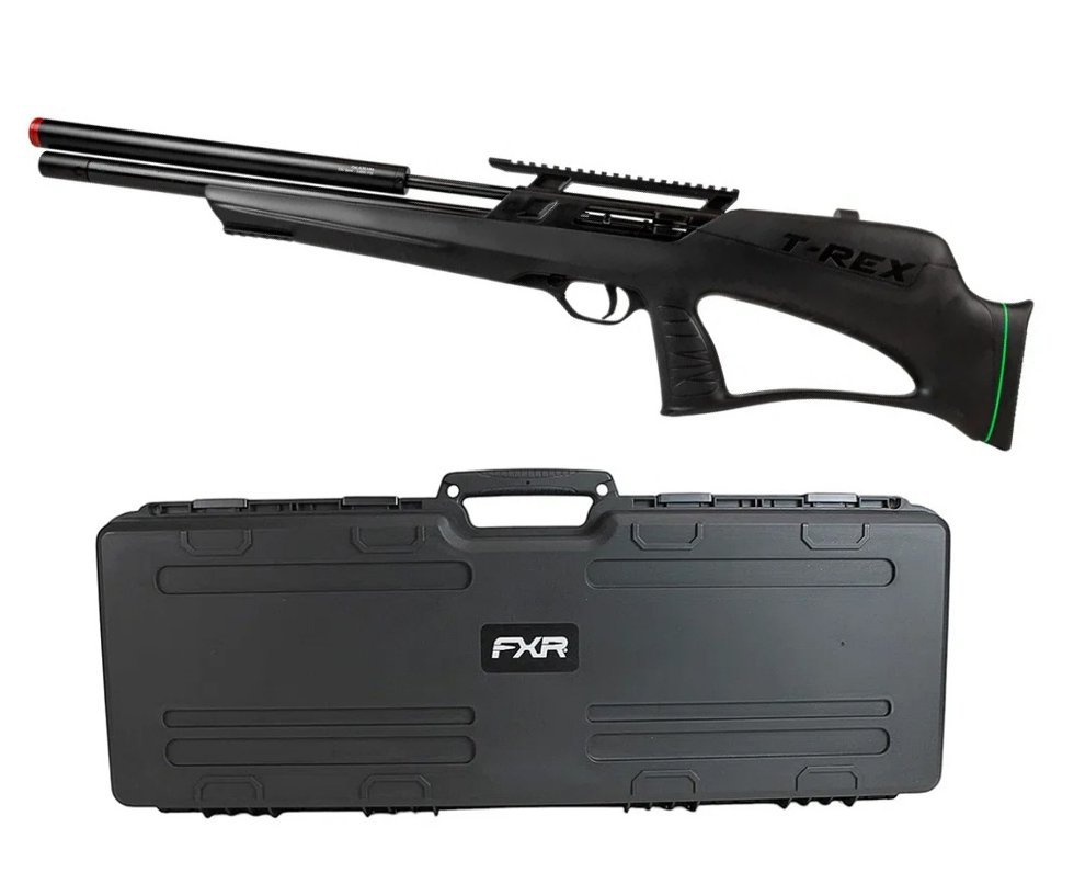 Carabina PCP Rossi T-REX Bull Pup 6,35mm Big Bore - Rossi + Case FXR