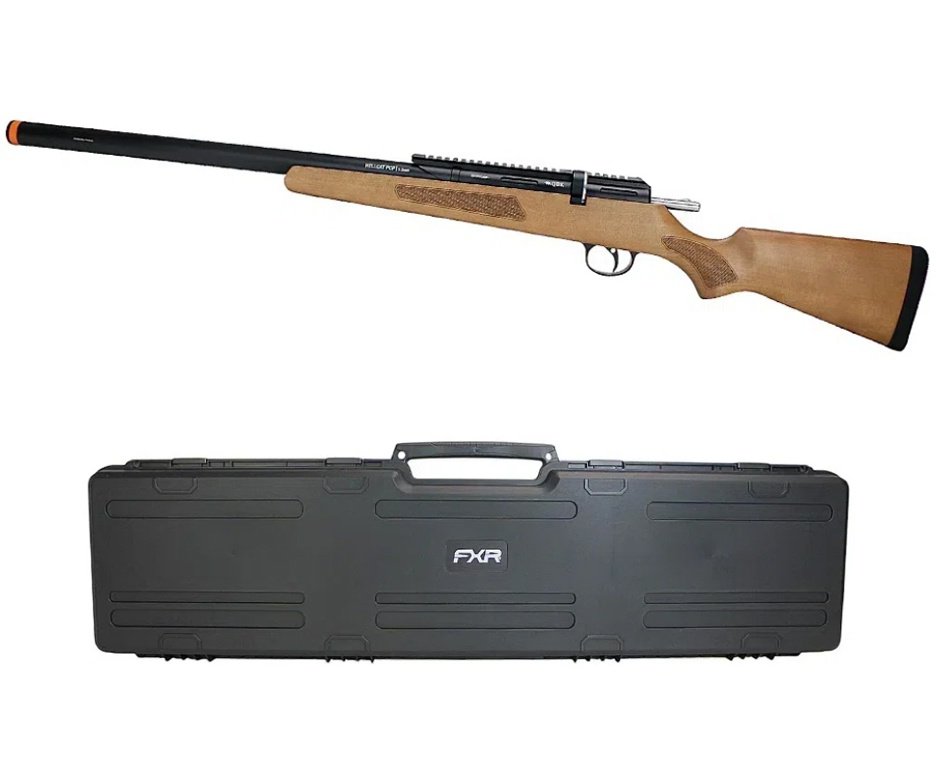 Carabina de Pressão PCP M30 HELLCAT Madeira 5,5mm Artemis/SPA + Case FXR