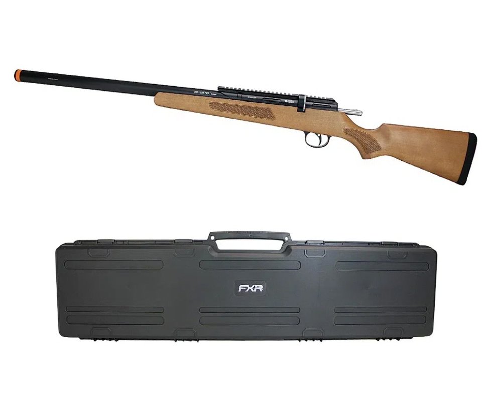 Carabina de Pressão PCP M30 HELLCAT Madeira 5,5mm Artemis/SPA + Case FXR