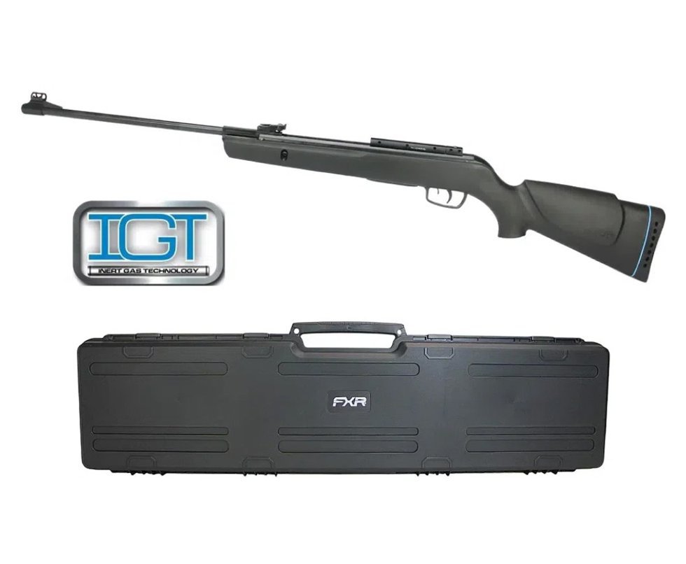 Carabina De Pressão Gamo News Big Cat 1000 5,5mm Igt High Power Gás Ram + Case FXR